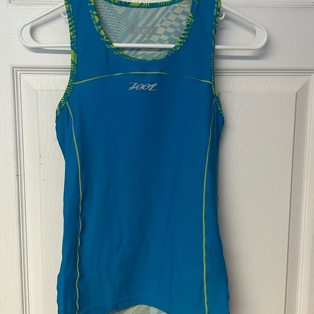 Zoot Women's Vibrant Blue and Green Tank Top